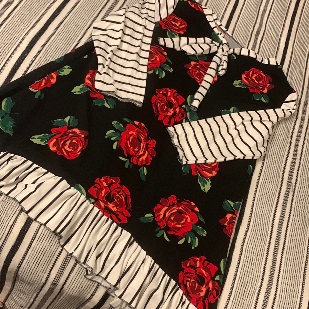Large Rose Stripe Tunic